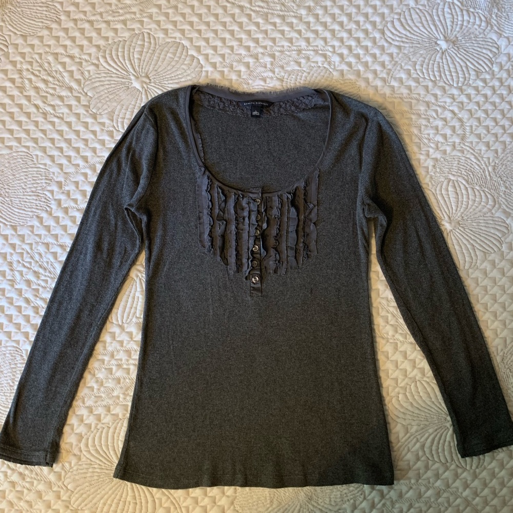 Henley Shirt - Banana Republic Large